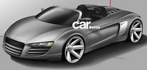 targa sketch 300x144 Audi R8 Spider, tres diseños y solo uno será el elegido para este descapotable¡