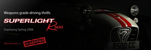 teaser teaser Teaser del Caterham R500 Superlight
