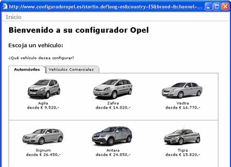 configurador_opel configurador opel Para personalizar tu Opel, solo enciende el ordenador.