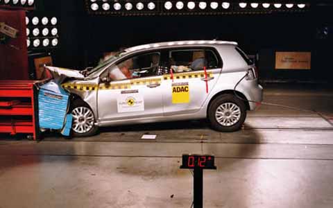 golfvicrashtest golfvicrashtest 5 estrellas Euro NCAP para el Golf VI