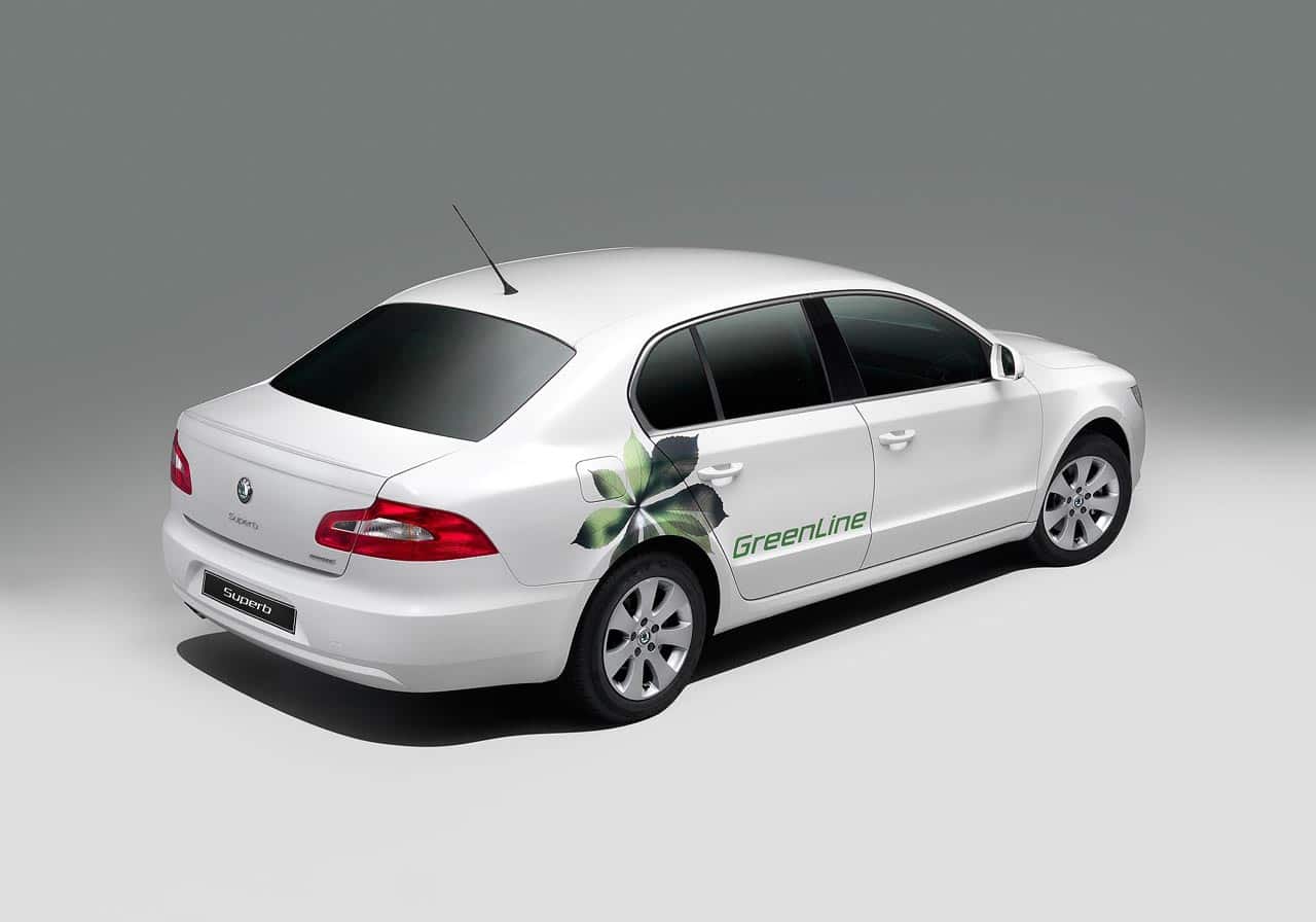 Skoda Superb Greenline trasera Skoda Superb Greenline trasera