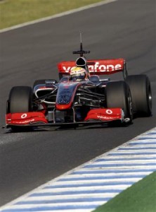 hamilton 222x300 Segundo día de pruebas en Jerez