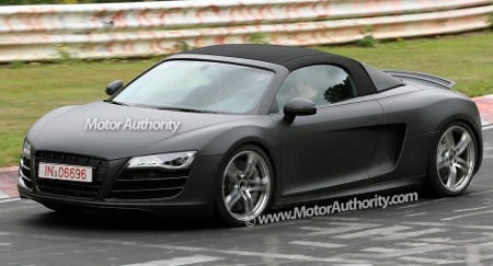 audi r8 spider El R8 Spider convertible no llegará hasta el año próximo.