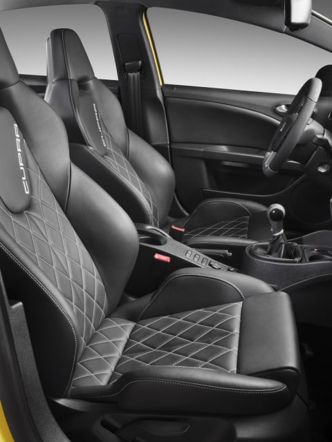 seat leon cupra asientos Seat León Cupra para el Salon de Barcelona