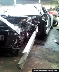 Audi R8 Accidente 1 Audi R8 Accidente 1
