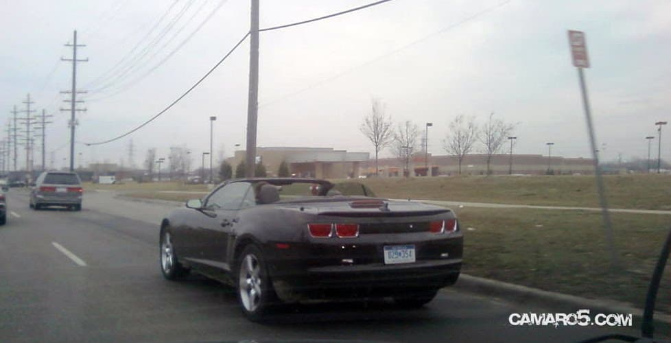 2012 Chevrolet Camaro Convertible 1 Fotos esp�a del Chevrolet Camaro Convertible