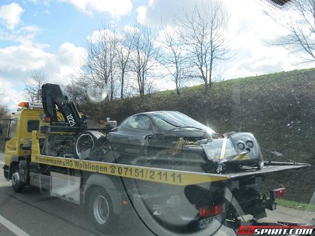 Pagani C9 chocado Otro Pagani destrozado, esta vez un C9