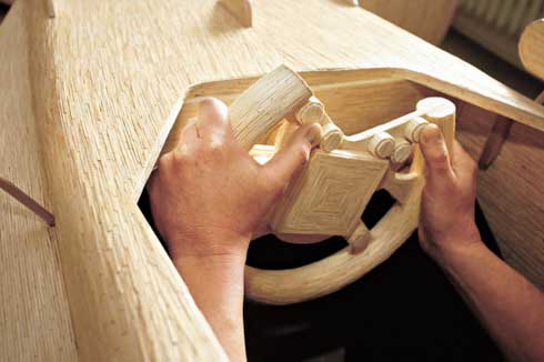 Volante madera