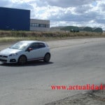 En plena prueba del Abarth Grande Punto