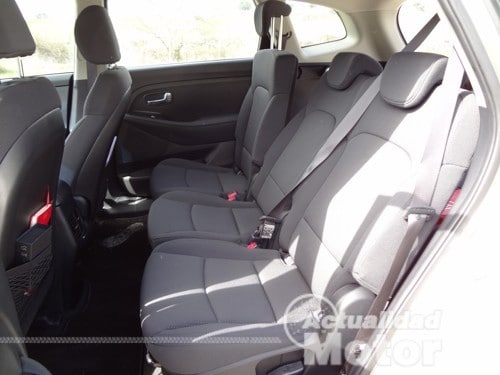 Kia Carens 2013 plazas traseras