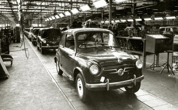 Seat 600 en cadena de montaje.