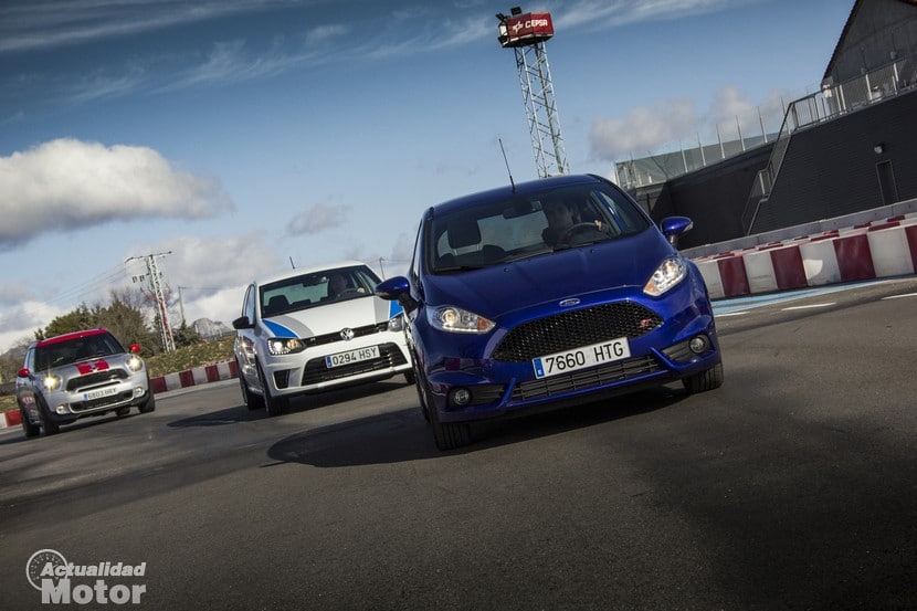 Comparativa utilitarios GTI Fiesta ST, Countryman JCW, Fabia RS, Polo R WRC