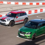 Comparativa utilitarios GTI Fiesta ST, Countryman JCW, Fabia RS, Polo R WRC