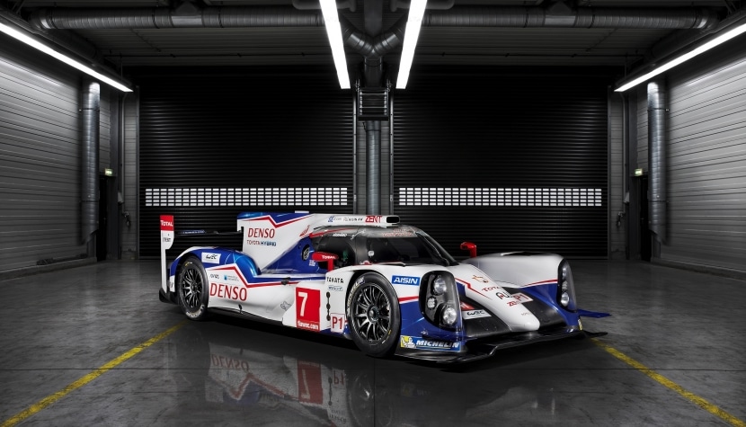 Vue partielle de la Toyota TS040 HYBRID