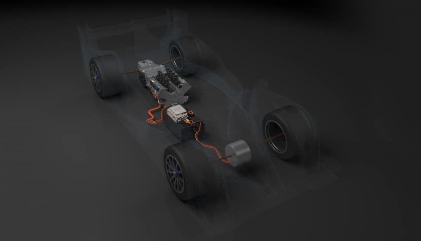 Disposición sistema híbrido del TS040