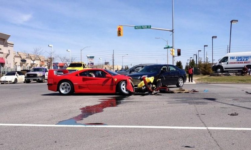 Accidente Ferrari F40