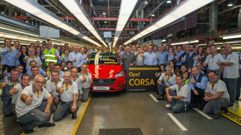 Inicio de producción Opel Corsa 2015 Figueruelas