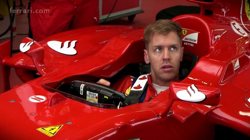 Primeros test de Sebastian Vettel en Ferrari