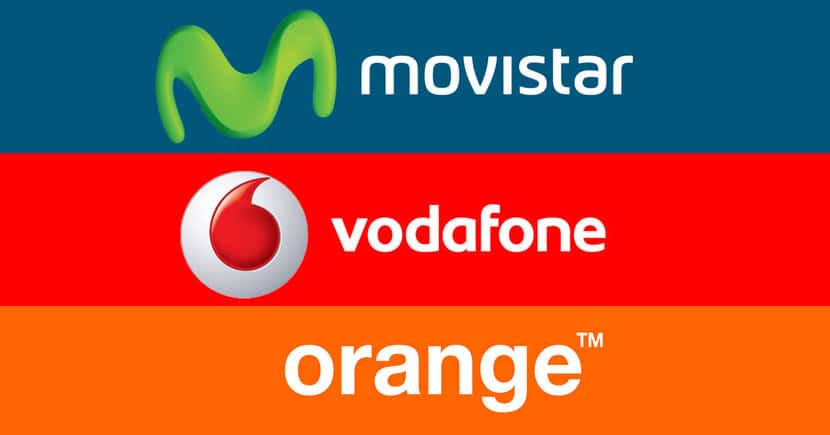 Logo Movistar, Vodafone, Orange