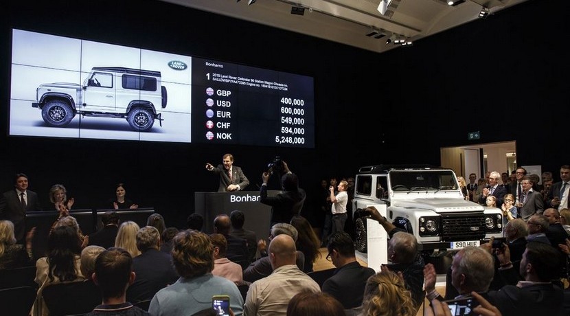 Subasta último Land Rover Defender