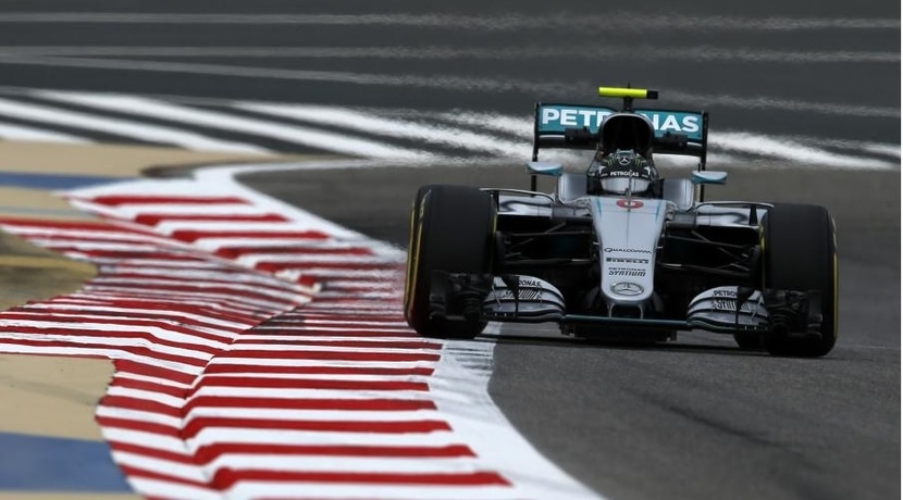 Mercedes de Rosberg en el GP de Bahréin 2016