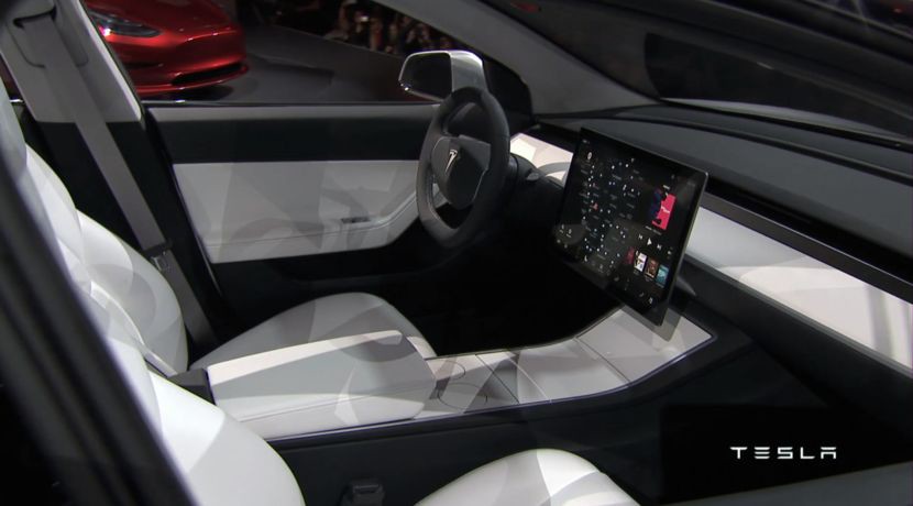 Tesla Model 3 interior