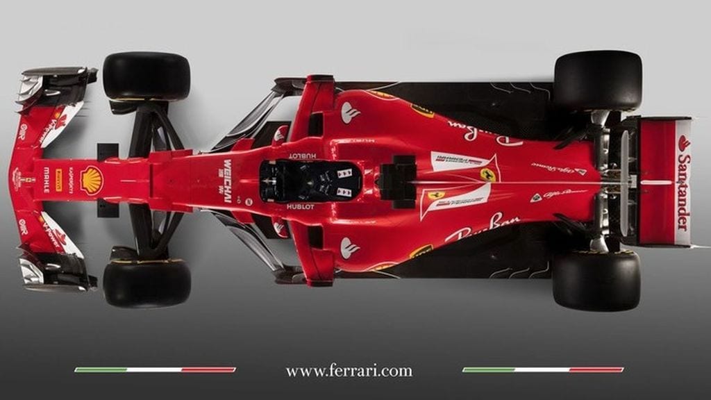 Ferrari SF70-H vista superior