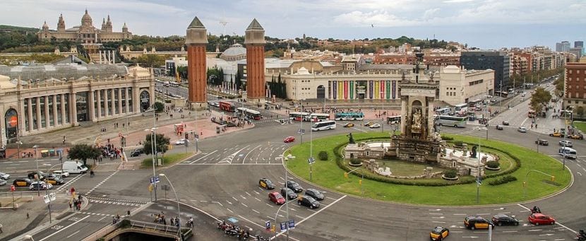 Plaza de España en Barcelona