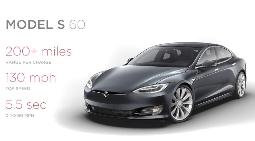 Tesla modèle S 60 milles