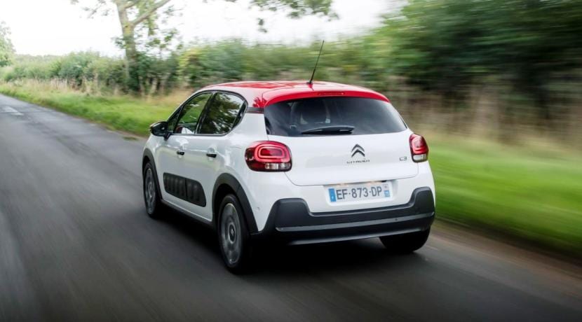 Trasera del Citroën C3