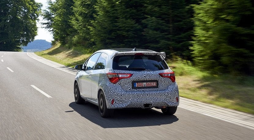 Trasera del Toyota Yaris GRMN