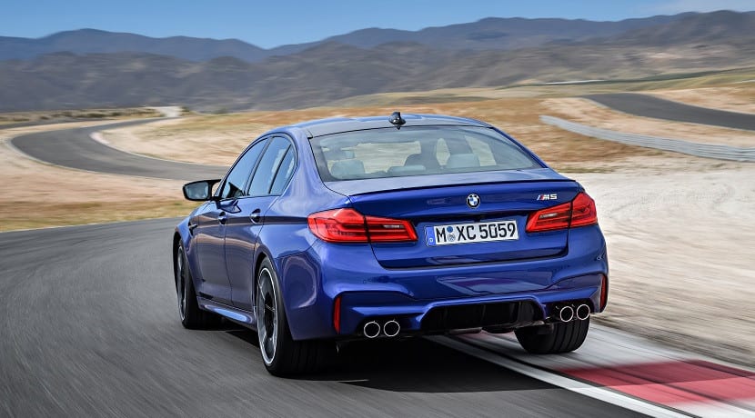 Trasera del BMW M5 2018