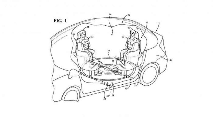 Ford mesa plegable coche eléctrico