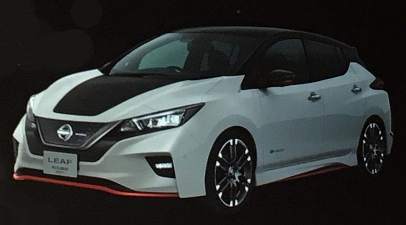 Avant du concept Nissan Leaf Nismo