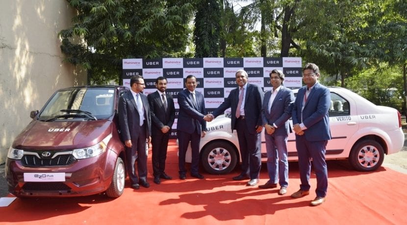 Mahindra electric cars Uber