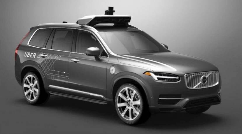 Volvo Uber coche autónomo