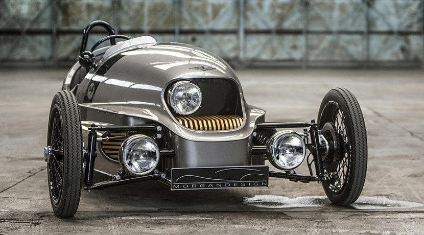 Morgan EV3 elektrische klassische Front