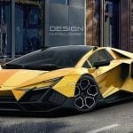 Frontal del Lamborghini Forsennato en amarillo