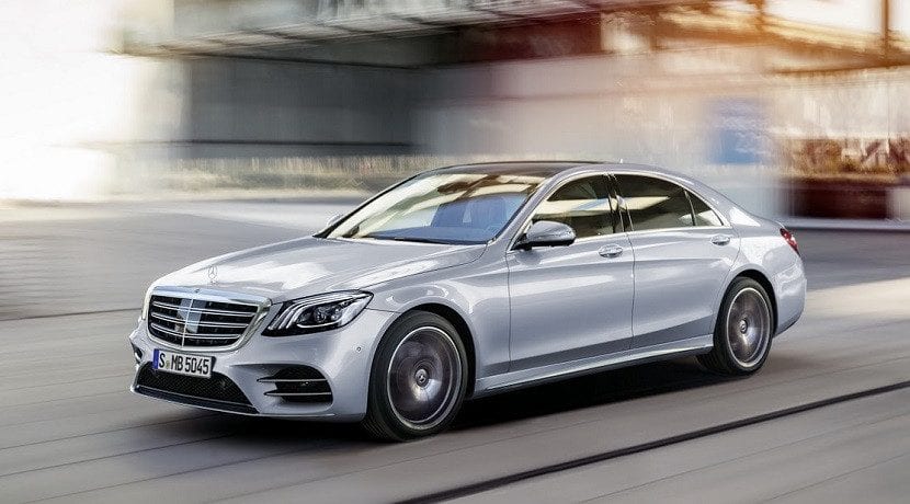 Frontal del Mercedes CLase S conducción autónoma