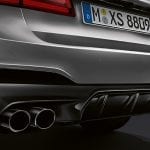 BMW M5 Competition difusor trasero y tubo de escape