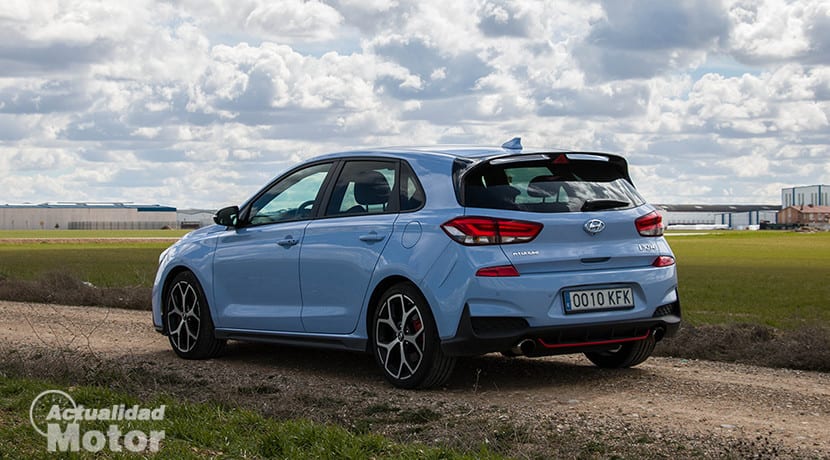 Trasera del Hyundai i30 N