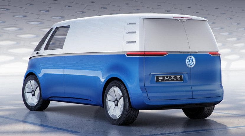 Trasera de la furgoneta Volkswagen ID Buzz Cargo