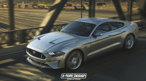 Ford Mustang GT Sedan render X-Tomi Design