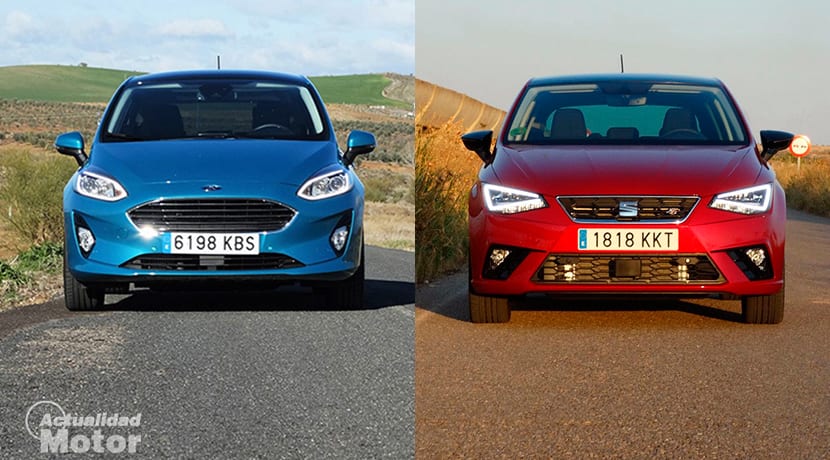 Comparativa Ford Fiesta Vs Seat Ibiza frontal