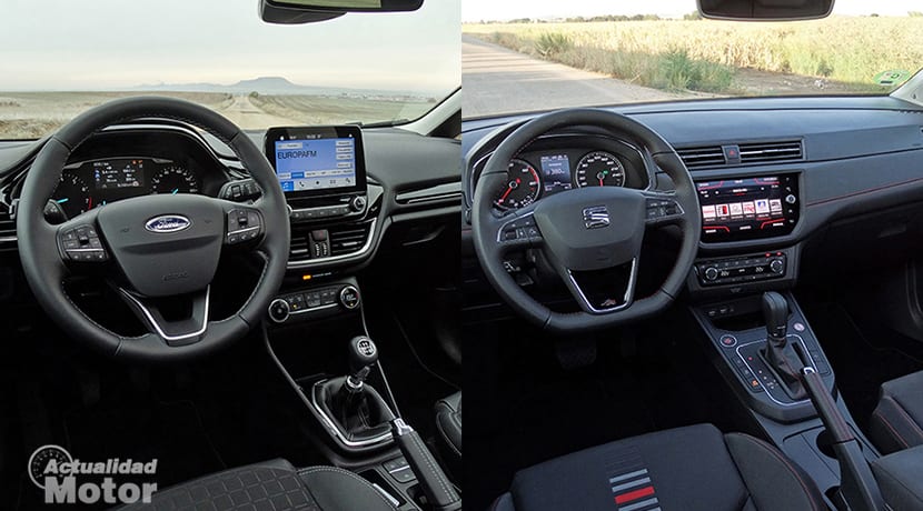 Comparativa Ford Fiesta Vs Seat Ibiza interiores