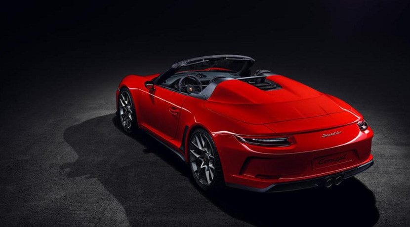 Trasera del Porsche 911 Speedster (991)