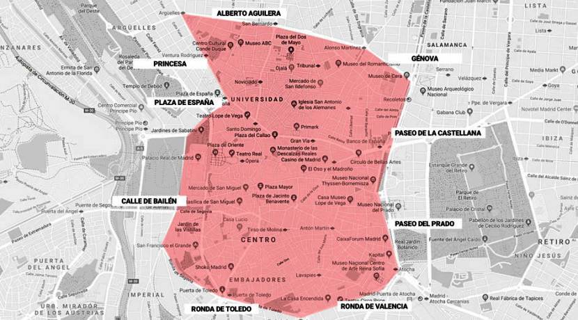 Restricciones al tráfico en Madrid