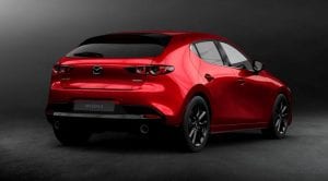 Trasera del Mazda 3 2019 cuarta generación