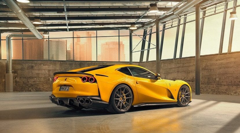 Trasera del Ferrari 812 Superfast preparado por Novitec