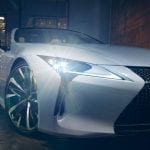 Faros del Lexus LC descapotable